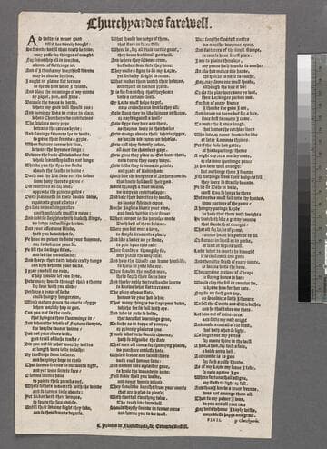 Churchyardes farewell