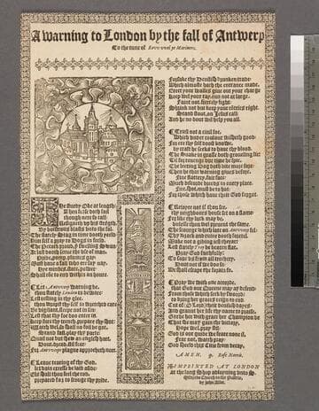 A warning to London by the fall of Antwerp to the tune of Rovv vvel ye mariners