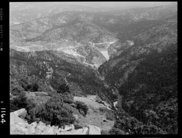 Big Creek - Mammoth Pool - Dam from Mile High