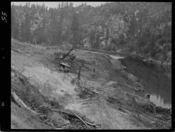 Big Creek - Mammoth Pool - Drilling access road to Intake Portal of Diversion Tunnel