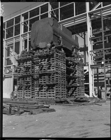 Moving condenser into steam plant