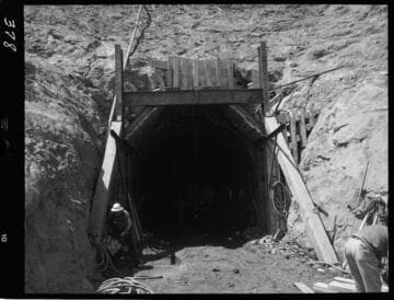 Big Creek - Mammoth Pool - Outlet portal of Power Tunnel