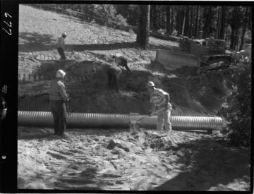 Big Creek - Mammoth Pool - Culvert installation on access road