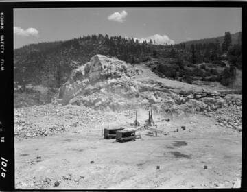 Big Creek - Mammoth Pool - Spillway secondary drill