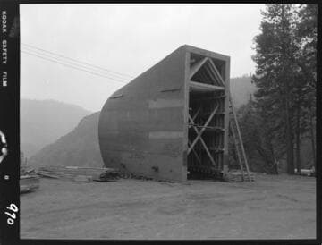 Big Creek - Mammoth Pool - Forms for Gate shaft