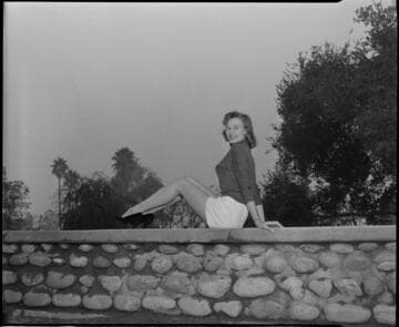 Young lady in shorts