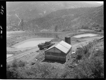 Big Creek - Mammoth Pool - Silt basin at powerhouse area