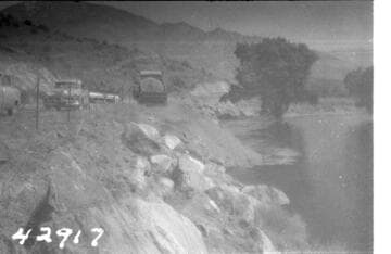 Borel Powerhouse - Borel Canal - Placing earth fill for stabilizing berm