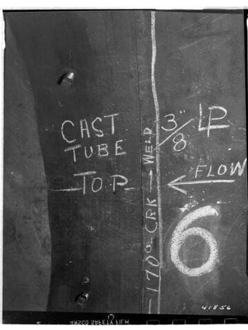 Big Creek Powerhouse #4 - Special features - venturi tube cracks