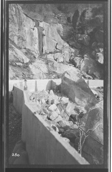 View along the main conduit (flume) at Kaweah #3 Hydro Plant