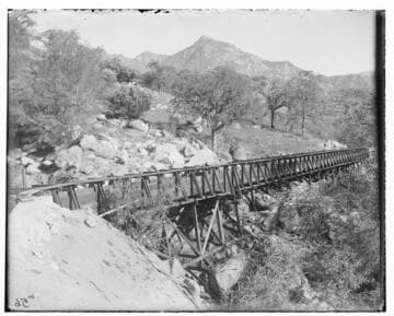 Flume station #129 at Kaweah #2 Hydro Plant