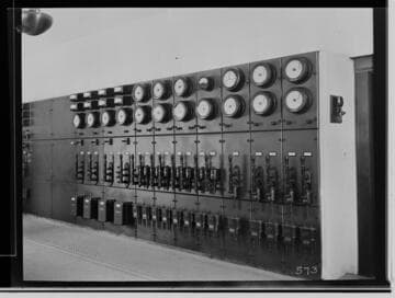 The switchboard at Lindsay Substation