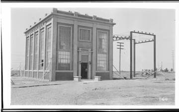 The exterior of the Delano Substation