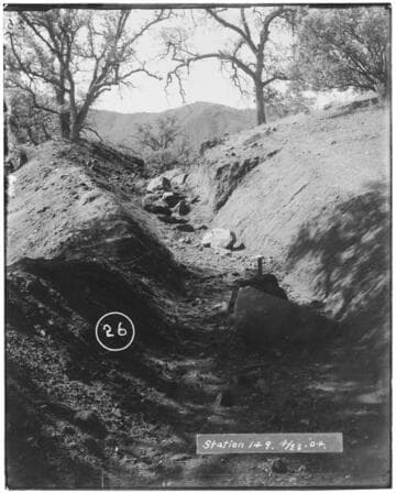 Station 149 of Kaweah #2 Hydro Plant showing mountain scenery