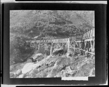 Tule Powerhouse - Nelson Fork Flume crossing at Doyle Fork