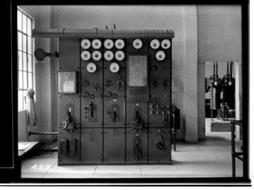 The switchboard at Kaweah #3 Hydro Plant