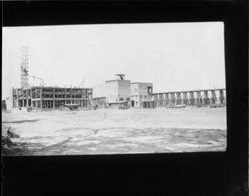 Construction site near water