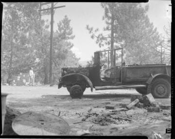 San Bernardino wildfire in 1956