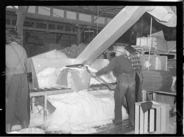 Packing produce with ice