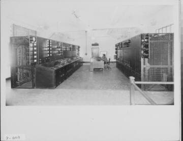 San Bernardino Substation Operating Building with operator at desk