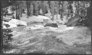 Pitman Creek near Tamarack Mountain showing recorder house