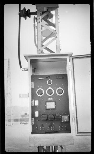 Switch panel box at station site on Boulder T/L