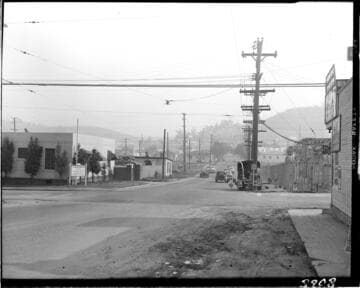 Street corner next to a substation