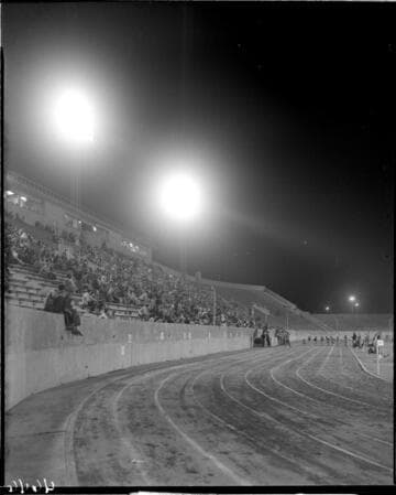 Outdoor lighting at stadium