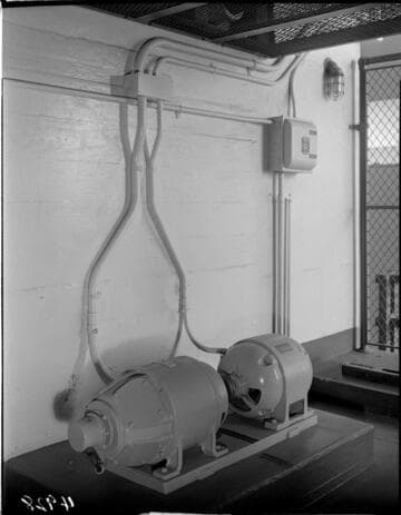 Electric motors in vault