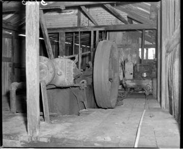 Machinery in shed