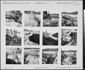 Big Creek, Huntington Lake Dams - Cold weather concrete