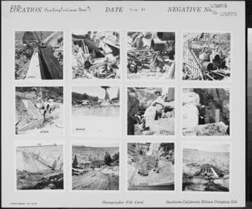 Big Creek, Huntington Lake Dams - View of completed concrete structure
