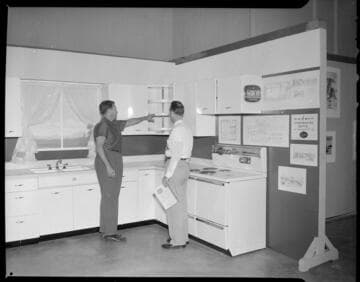Electric demonstration kitchen at exhibition