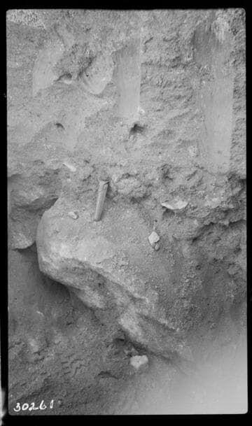 Big Creek, Huntington Lake Dams - Dam 1, Test pit