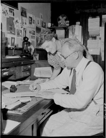 Editor Marshall and Mrs. C. H. Shirley