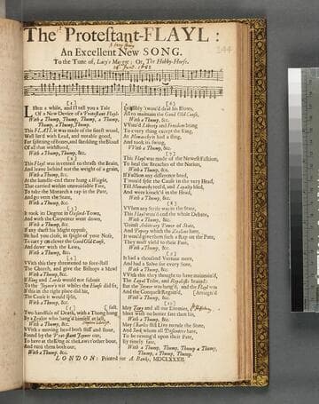 The Protestant-flayl: an excellent new song. To the tune of, Lacy's maggot  or, The hobby-horse