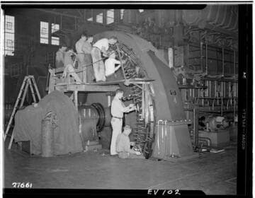 Vernon Diesel Plant - view of 7500kVA generator