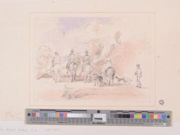 Sir Walter Scott and his Family Riding