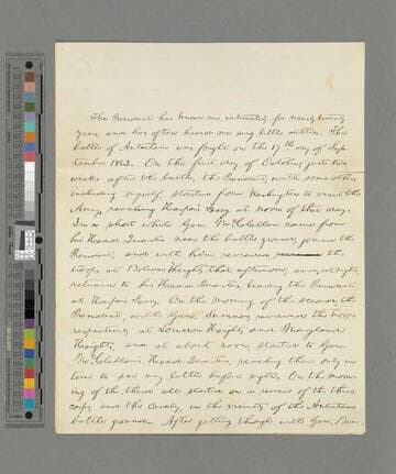 Abraham Lincoln and Ward Hill Lamon statement regarding the "Antietam episode"