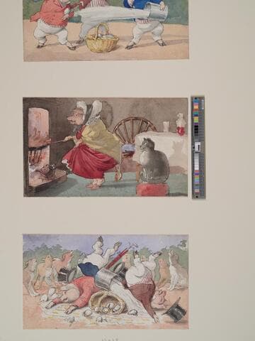 Three Pigs Went to Market