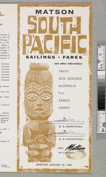 Matson South Pacific sailings - fares and other information