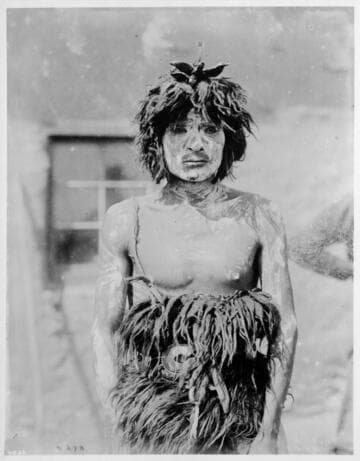 Mootchka, leader of Hopi snake dance at Tuba City