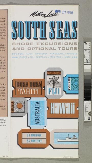 South Seas shore excursions and optional tours