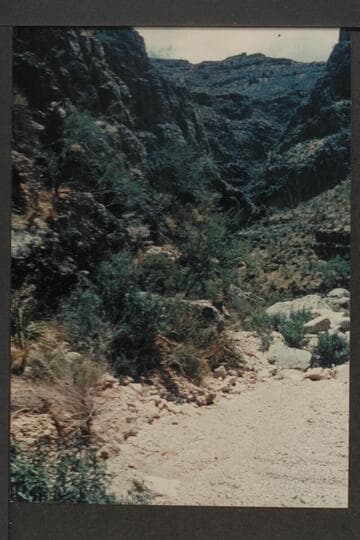 Route up Redwall in east arm of Separation Canyon