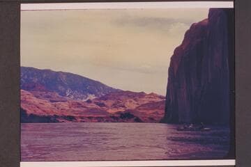 Down river in Glen Canyon toward the mouth of Toh Dilth Ylth.  5014 and 6069.  Rainbow Bridge area.  Navaho Mountain