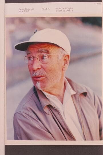 Dock Marston; Mile 4, Marble Canyon