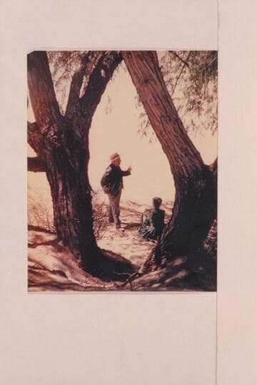 Dock Marston explains to Margaret Marston; Lees Ferry