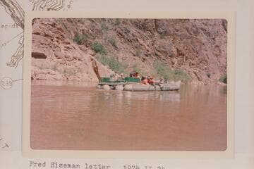 The "Canyoneers," Stavely rig of baloneys used for Grand Canyon transits.  Mile 236