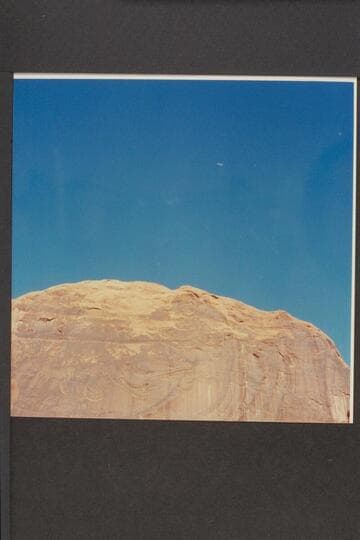 Wells' plane overhead after Aleson wedding.  The Chapel; Mile 118 1/2; Glen Canyon