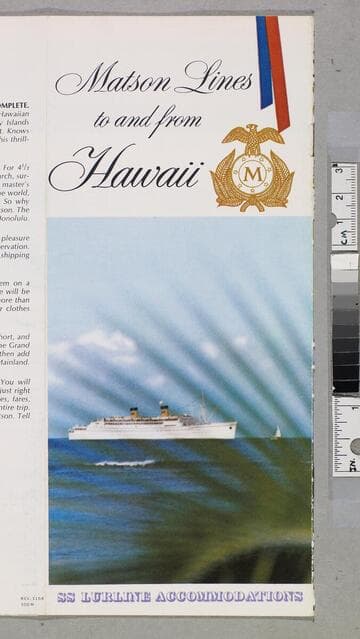 Matson Lines to and from Hawaii